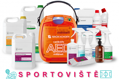 Defibrilátor AED-3100 + dezinfekce SPORTOVIŠTĚ